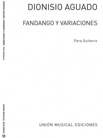 Fandango Y Variaciones (Tarrago) para guitarra