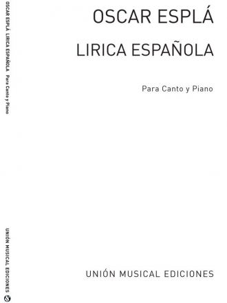 Oscar Espla, Lirica Espanola, Cuaderno III Volume 3 SATB Partitur