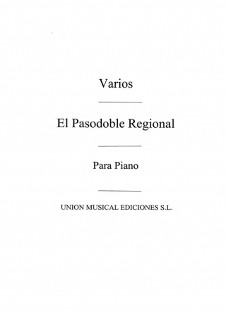 Varios: Album De Pasodoblesregionales For Piano Klavier Buch