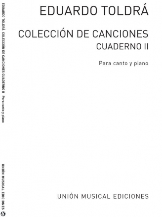 Toldra: Coleccion De Canciones Cuarderno II Vocal and Piano Buch