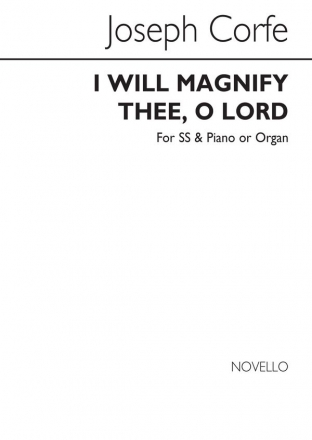 Joseph Corfe, I Will Magnify Thee O Lord Soprano Piano Accompaniment Organ Accompaniment Buch