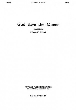 God Save The Queen SATB and Organ Chorpartitur