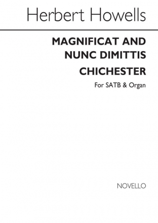 Magnificat and Nunc Dimittis (Chichester) for mixed chorus and organ vocal score (en)