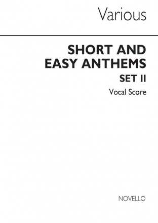 Short And Easy Anthems: Set 2 SATB and Organ Buch