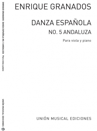 Danza Espanola No.5 Andaluza Viola und Klavier Buch