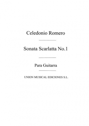 Sonata Scarlatta No1 Gitarre Buch