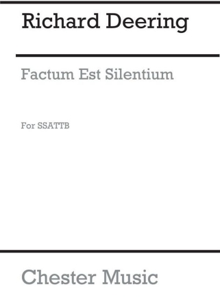 Richard Dering: Factum Est Silentium Choral Vocal Score