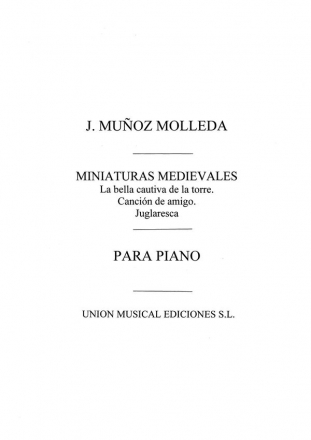 Molleda Miniaturas Medievales Piano Klavier Buch