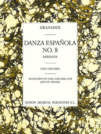 Danza Espanola No.8 Gitarre Buch