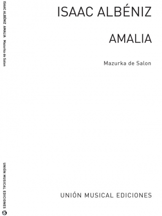 Isaac Albniz, Albeniz Amalia Mazurka De Salon Op.95 Piano Klavier Buch