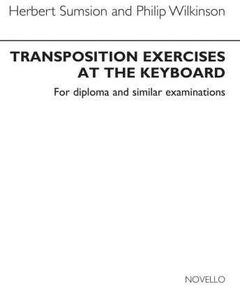 Herbert Sumsion, Transposition Exercises At The Keyboard Orgel Buch