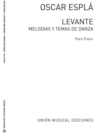 Oscar Espla, Levante Melodias Y Temas De Danza Piano Klavier Buch