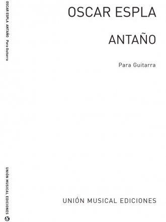 Oscar Espla, Antano Gitarre Buch