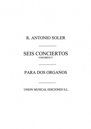 Concierto No.5 2 Organs or 2 Pianos Buch