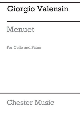 Valensin: Minuet for Cello and Piano Cello, Piano Accompaniment Instrumental Work