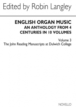 English Organ Music Volume Three Orgel Buch