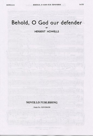 Herbert Howells, Behold, O God Our Defender SATB and Organ Chorpartitur