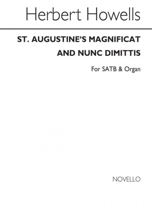 St. Augustine's Magnificat and Nunc Dimittis for mixed choir and organ score (la)