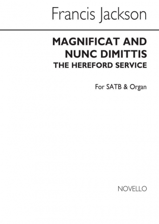 Francis Jackson, Magnificat And Nunc Dimittis (Hereford) SATB and Organ Chorpartitur