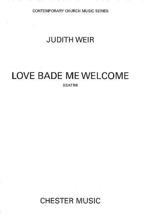 Love bade me welcome for mixed chorus a cappella score