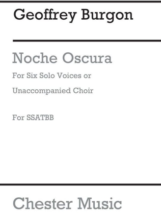 Geoffrey Burgon: Noche Oscura SATB Vocal Score