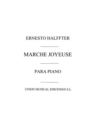 Marche Joyeuse Klavier Buch