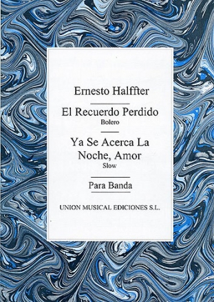 Ernesto Halffter, El Recuerdo Perdido / Ya Se Acerca La Noche, Amor Vocal, Treble Clef Instruments, Double Bass, Drums and Piano Stimmen-Set