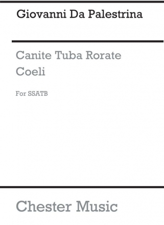 Giovanni Palestrina: Canite Tuba/Rorate Coeli SATB Vocal Score