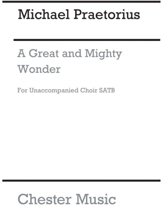 A Great And Mighty Wonder for mixed choir unaccompanied choral score