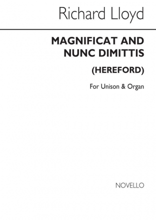 Richard H. Lloyd, Magnificat And Nunc Dimittis (Hereford) Soprano Organ Accompaniment Buch