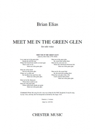 Brian Elias, Meet Me In The Green Glen Vocal Buch