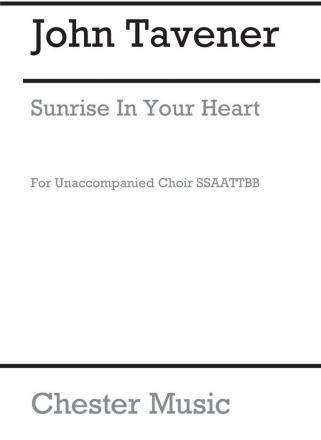 John Tavener: Sunrise In Your Heart - A Christmas Carol (SSATB) SATB Vocal Score