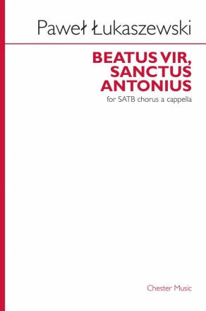 Pawel Lukaszewski: Beatus Vir, Sanctus Antonius Piano Accompaniment, SATB Vocal Score