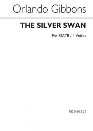 Henry Aldrich_Orlando Gibbons, The Silver Swan Aldrich A Catch On Toba Soprano SATB Chorpartitur