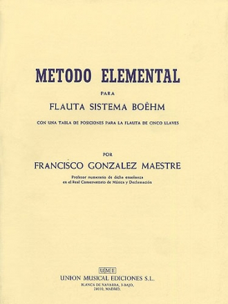 Metodo Elemental Para Flauta Flute Buch