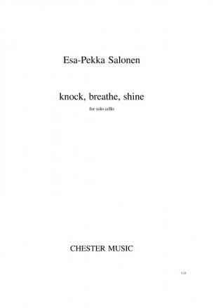 Knock, Breathe, Shine for solo cello