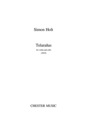 Simon Holt: Telaraas (Spider Web) Violin, Cello Score