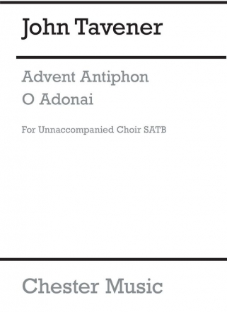 John Tavener: Advent Antiphon - O Adonai SATB Vocal Score