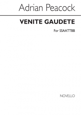 Venite Gaudete for mixed chorus (SSAATTBB) a cappella score