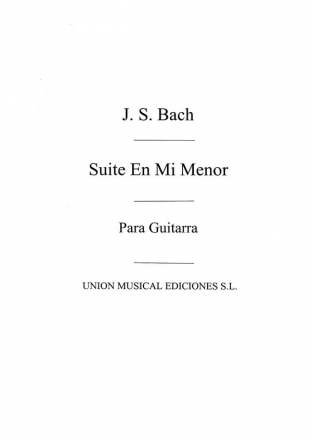 Suite En Mi Menor Gitarre Buch