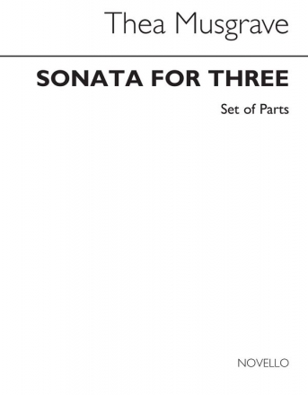 Sonata For Three  for flute, violin and guitar set of parts