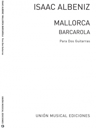 Isaac Albniz, Mallorca Barcarola Gitarre Buch