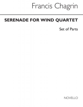 Francis Chagrin, Serenade For Wind Quartet (Parts) Wind Instruments Buch