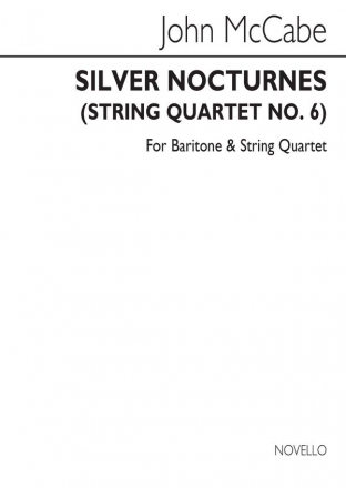 John McCabe, Silver Nocturnes Baritone Voice String Quartet Buch