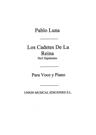 Septimino No.3 De Los Cadetes De La Reina Opera, Voice and Piano Buch