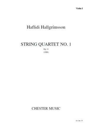 Haflidi Hallgrmsson, String Quartet No.1 Streichquartett Stimmen-Set