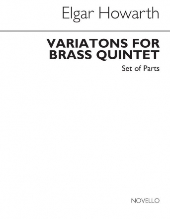 Elgar Howarth, Variations For Brass Quintet (Parts) Blechblserquintett Buch