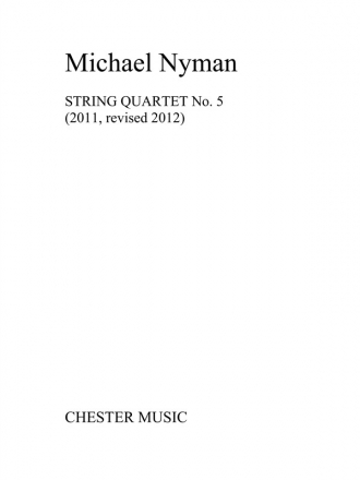 Michael Nyman: String Quartet No.5 (Score/Parts) String Quartet Score and Parts