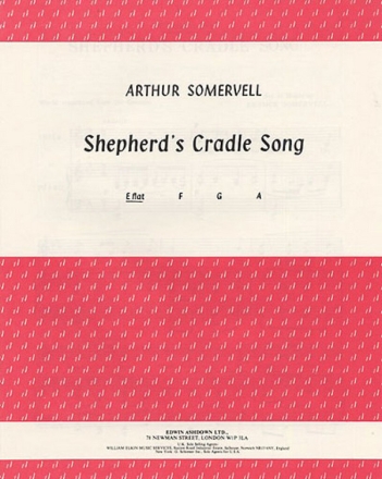 Arthur Somervell: Shepherd's Cradle Song In E Flat Major Voice, Piano Accompaniment Instrumental Work