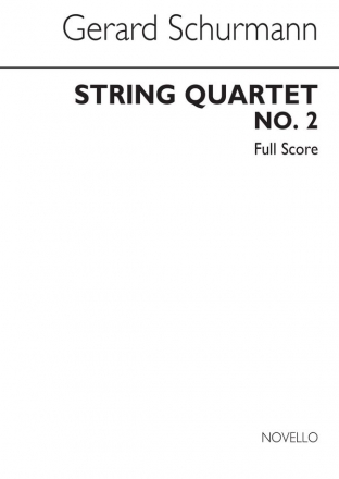 Gerard Schurmann, String Quartet No.2 Streichquartett Partitur